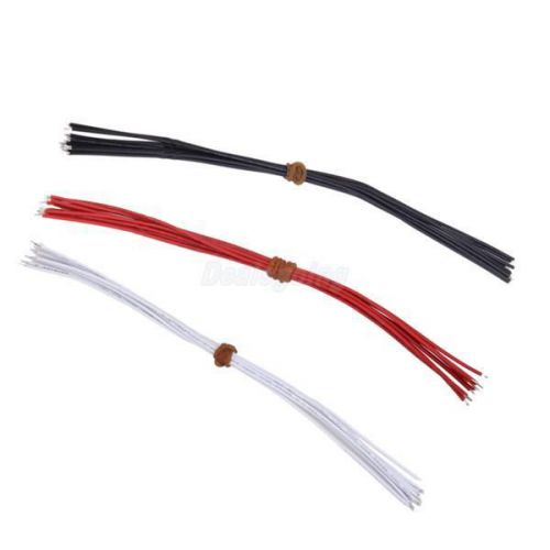 Black White Red 30Pcs 22AWG copper Guitar Pickup Hookup Wire Lead Cable 21cm