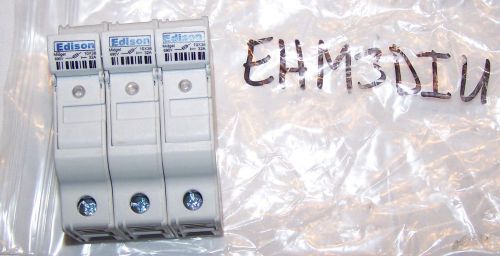 Edison EHM3DIU Fuse Holder, 30 Amp, 600VAC, 3Pole (Qty 1 Only)