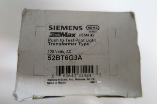Siemens push to test transformer pilot light pushbutton 52bt6g3a for sale