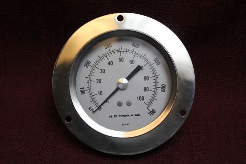 Trerice 893 Pressure Gauge 0 -100 # 3-1/2&#034; panel mount Dial New