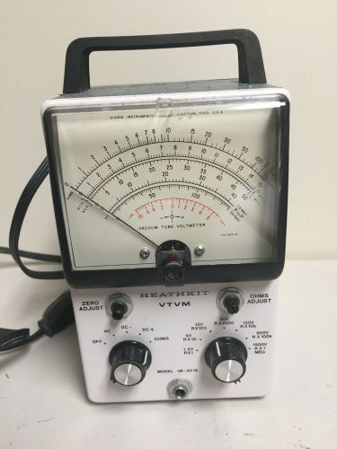 vintage HEATHKIT VTVM IM-5218 vacuum tube voltmeter