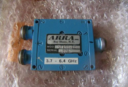 ARRA RF Microwave Power Divider Splitter 2-Way 3.7- 6.4 GHz N Type Tested