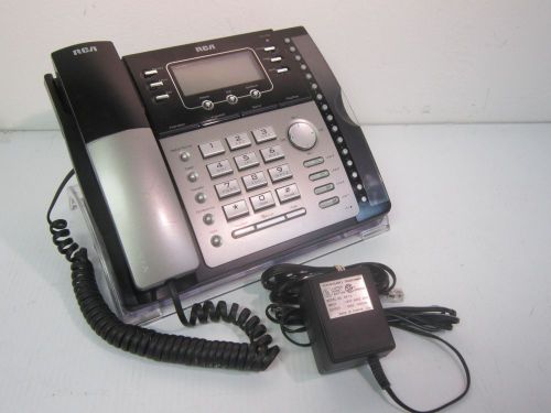 RCA 25425RE1-A / 1820TF 4-Line LCD Business Office Phone Telephone w/ 9V Adapter