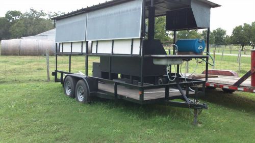 Trailer barbq pit smoker for sale