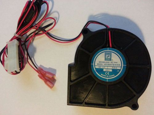 Lot of 5 orion brushless dc blower fan 12v 75x75x30mm 2pin two ball bearing for sale