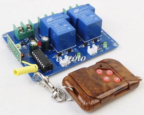 Self-locking Type 12V 2 Channel Wireless Remote controller Kit for Arduino good