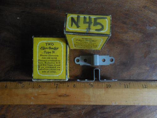 Allen Bradley Heater Elements N45 (2.25 IN.) New  Lot of 2 - 2 Boxes of 2