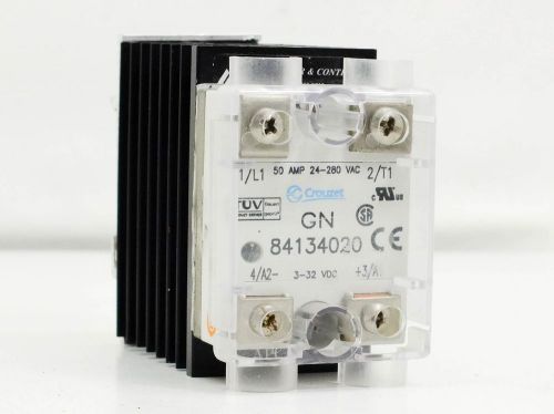 Crouzet T0710 Solid State Relay 50A Ctrl-V 3-32DC Vol-Rtg 24-280AC GN Series Ana
