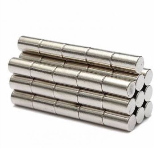 100pcs  N52 Strong Neodymium Cylinder Magnets  6X10Mm
