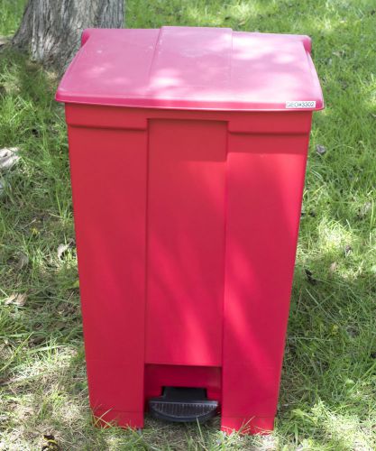 Rubbermaid commercial indoor utility step-on waste container, rectangular for sale
