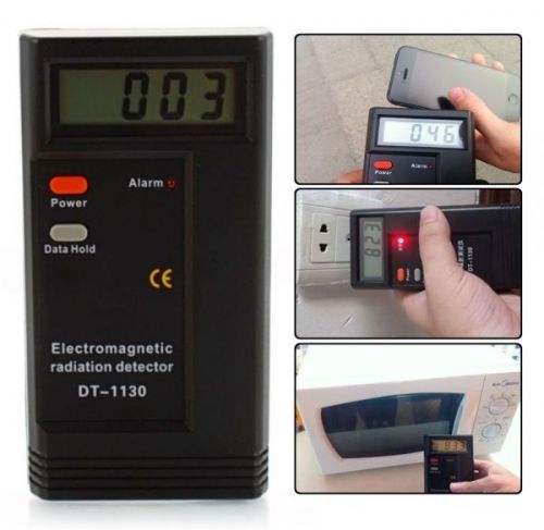 Digital electromagnetic radiation detector sensor indicator emf meter tester for sale