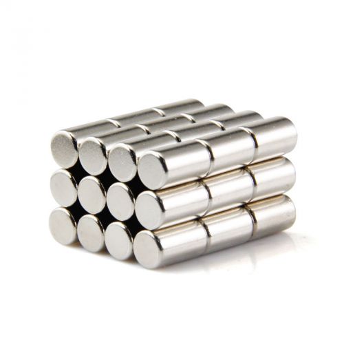 50pcs 6 x 10mm N50 Super Strong Round Disc Cylinder Magnets Rare Earth Neodymium