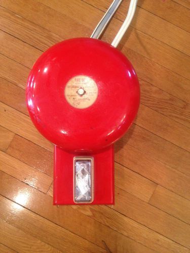 EDWARDS GS EMERGENCY FIRE BELL WITH LIGHT Siren &amp;Alarm
