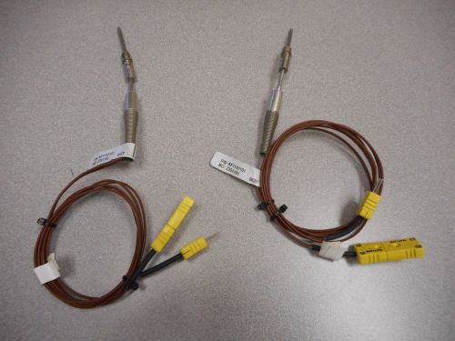 WATLOW AF1141101 THERMOCOUPLE MODEL:Z351101 W/HARNESS &amp; CONNECTORS (LOT OF 2)