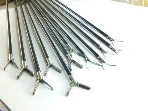 NEW Laproscopy Scissor and Grasper Set Of 12 With Handle