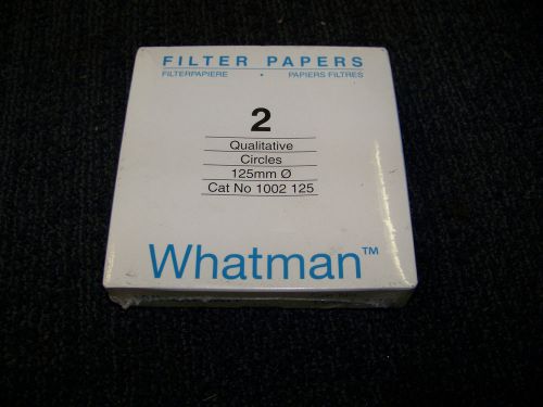 Whatman grade 2 filter paper qualitative circles 125mm cat. no. 1002 125 new for sale