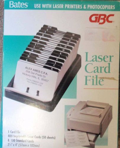 Bates laser card file create your own custom card file for sale
