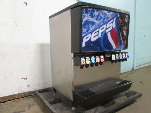 &#034;SERVEND&#034; COUNTER-TOP H.D. COMMERCIAL LIGHTED 10 HEADS SODA w/ICE DISPENSER