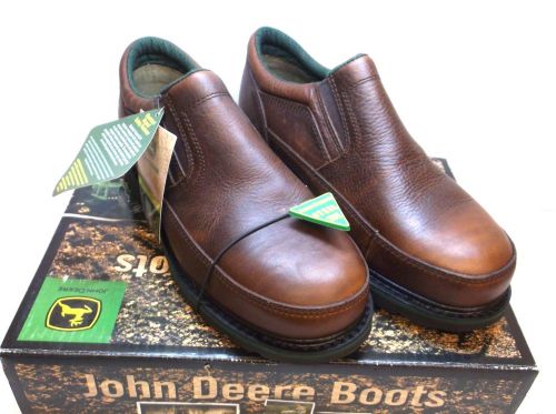 NEW 1PR John Deere JD7325 Work Shoes Steel Toe Size 11.5W (G27K)