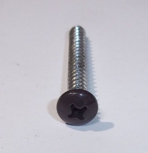 10 x 1-1/2&#034; phillips pan sheet metal screw (ph pn sms)  color = brown for sale