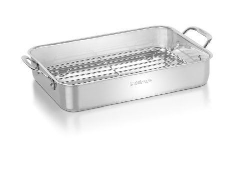 Cuisinart 7117-14RR Chef&#039;s 14-Inch Classic Lasagna Pan with Stainless Roasting