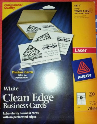 Lot of 3 Avery 8879, 5871, 27883 Business Cards