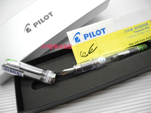 Pilot Namiki Prera Fine Nib Fountain Pen + 6 IC-50 Cartridges, Light Green