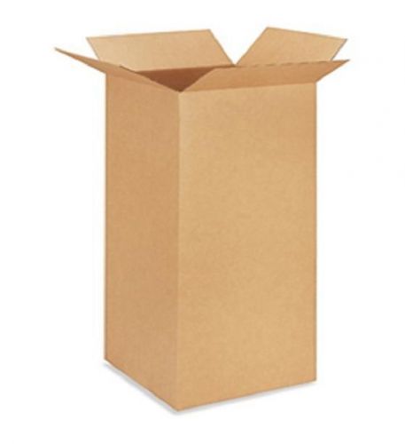 Corrugated cardboard tall shipping storage boxes 16&#034; x 16&#034; x 48&#034; (bundle of 10) for sale