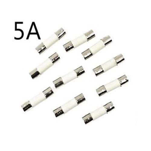 New pack of 10 pcs T5a 5A 250V time delay Ceramic Fuses 5 x 20 mm (5amp)