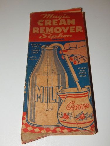 Vintage Magic Cream Remover Separator SIPHON Merit Manufacturing Co Cleveland OH