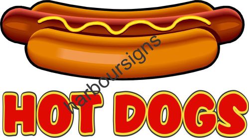 Hot Dogs Concession Decal 12&#034; Food Restaurant  Menu