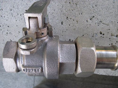 Jones curb stop ball valve shut off 1 inch plumbing for sale