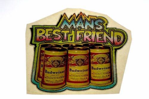 Budweiser T-Shirt Transfer Vintage 70s/1970s Beer Anheuser Busch Roach Old Stock
