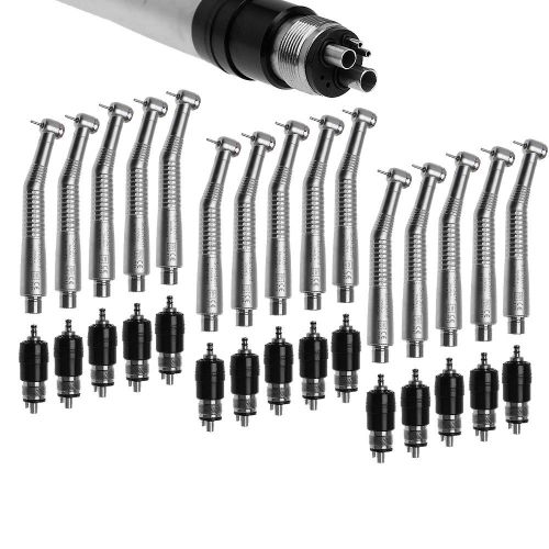 15pcs mini head nsk type dental high speed handpiece push button 4-h coupling for sale