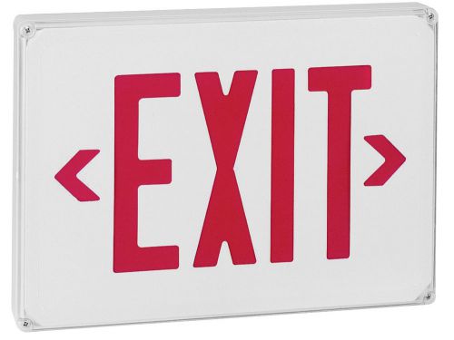 Royal pacific led exit light with battery cold weather in red for sale