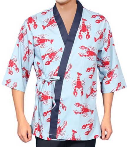 Lobster chef coats jacket sushi restaurant bar clothes uniform 4 size women men for sale