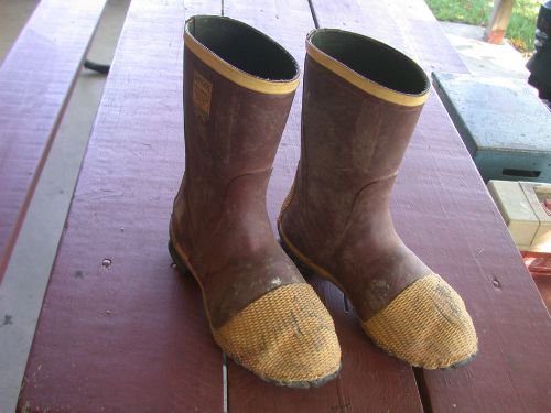 Ranger vintage firemens - firefighter boots rubber - steel toe and midsole for sale