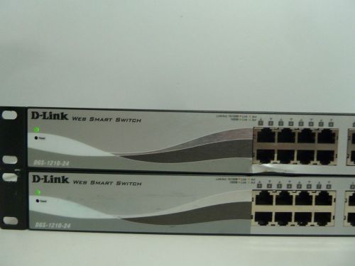 D-Link 24-Port DGS-1210-24 Web Smart Switch Lof of 2!! Parts Or Repair