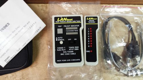 LANtest 25341 Multi-Network Modular Cable Tester Master &amp; Remote 256551