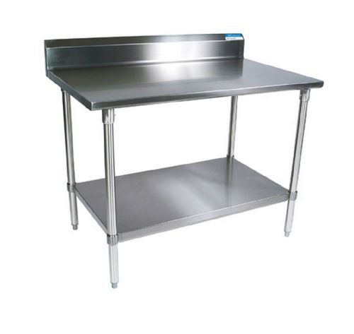 Open base s/ steel 5&#034; riser work table w galvanized legs 84&#034; x 30&#034; bvttr5ob-8430 for sale