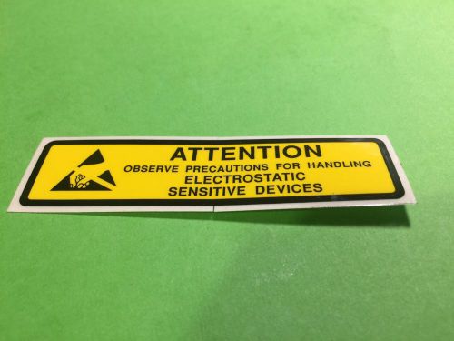 &#034;Caution Sign Observe Precautions For Handling&#034; sign 9cm x 2.5cm