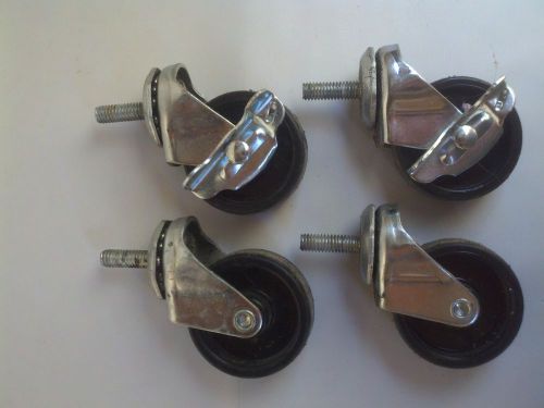 Caster Set Of 4 2 1/2&#034; 2 Locking &amp; 2 Non Locking