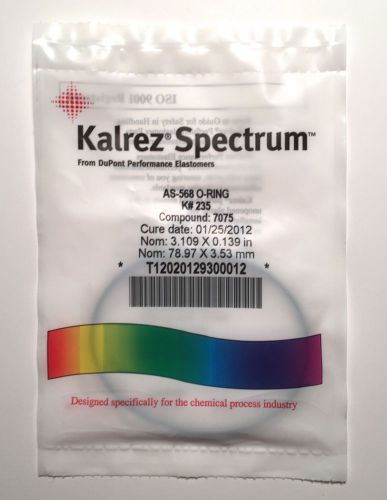 Kalrez spectrum as-568 o-ring k#235 compound:7075 for sale