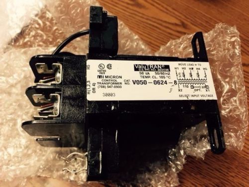 NEW Micron Control Transformer V050-0624-8 VA 50 HZ 50/60 PRI V 220/380/460/575