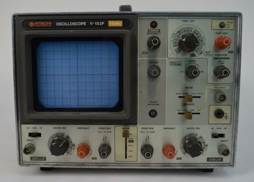 Hitachi V-152F Analog Oscilloscope 15 MHz Parts or Repair