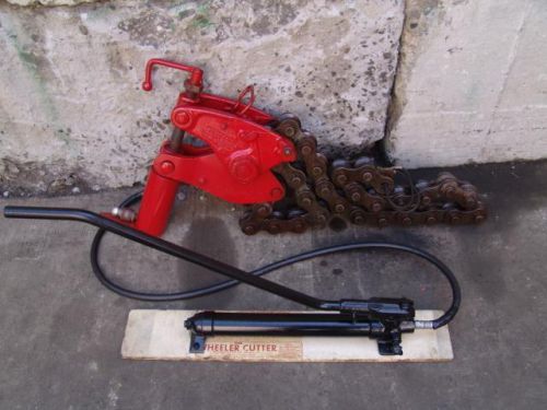 Wheeler rex 5590 hydraulic chain soil pipe cutter  4&#034; -12&#034; capacity for sale