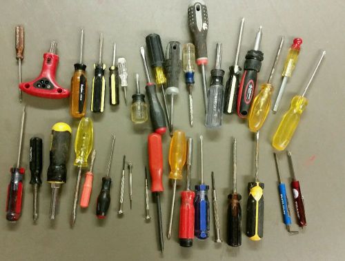 Huge lot 36 screwdriver nut driver bit holders phillips flathead free shipping