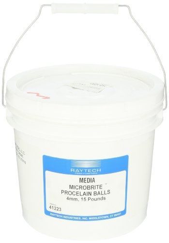 Raytech 41-223 porcelain media ball, 4mm diameter, 15lbs weight for sale