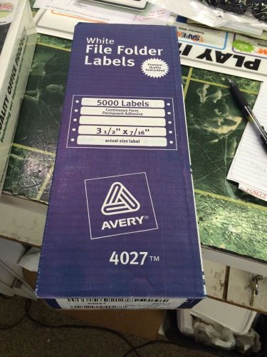 Avery File Folder Labels for Dot Matrix Printers - 4027