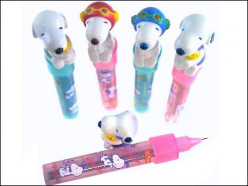 Snoopy mechanical pencil 0.5mm lead refills with Snoopy shape tube ( 4 tubes )
